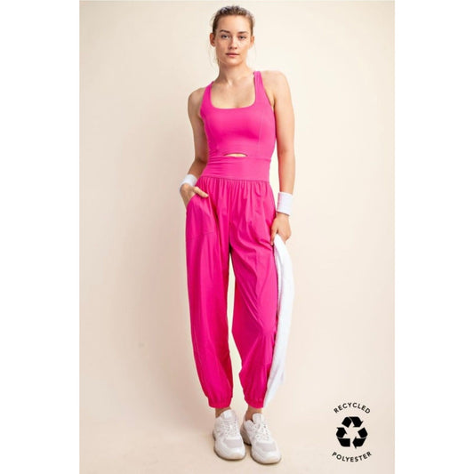 Rae Mode Hot Pink Jumpsuit